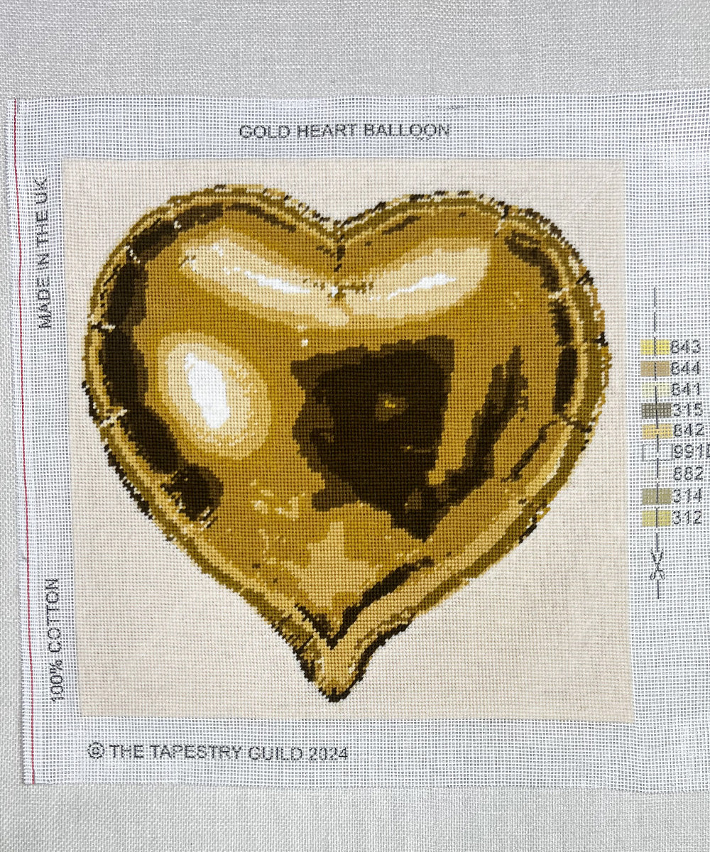 Gold Heart Balloon