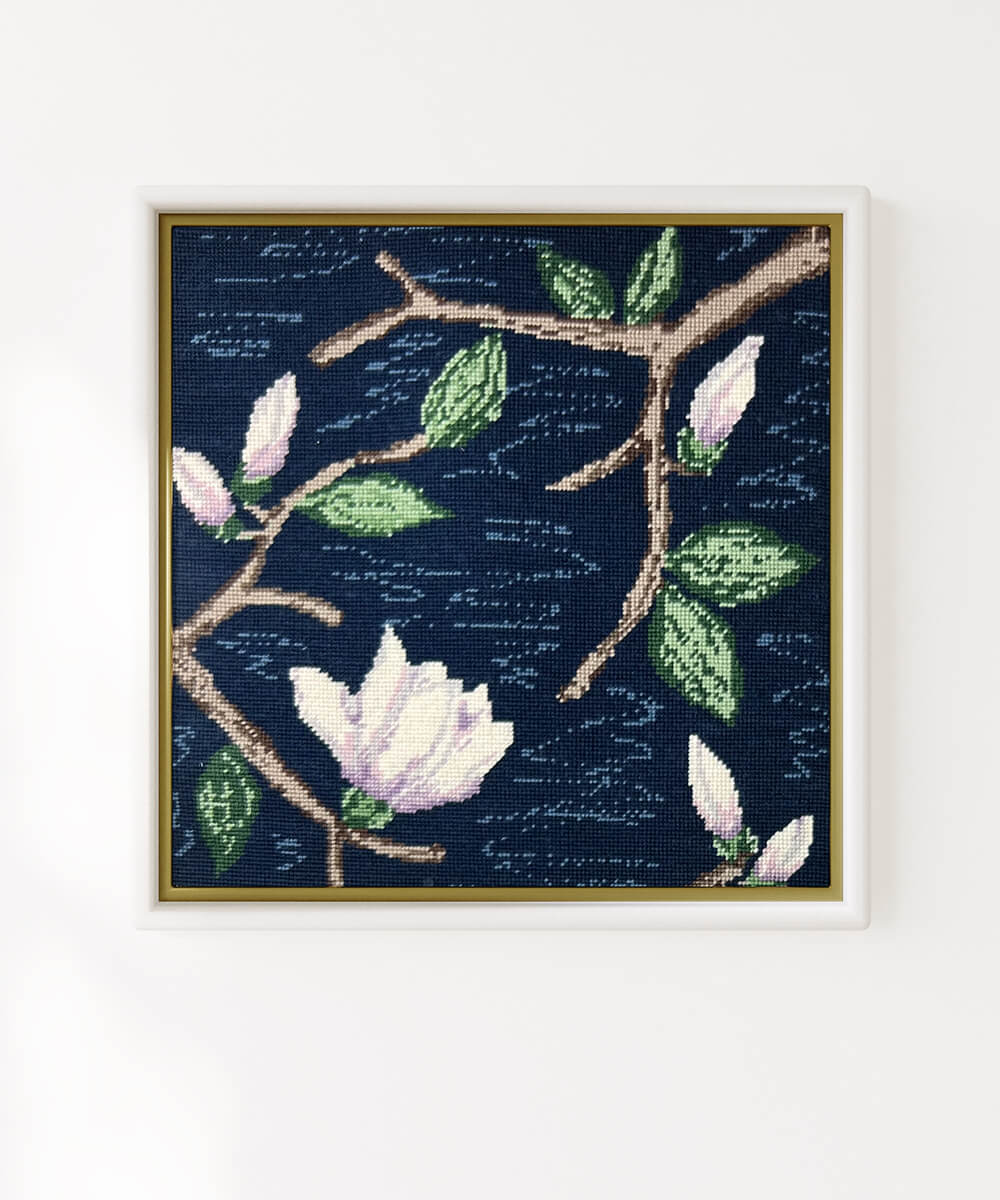 Magnolia on Navy